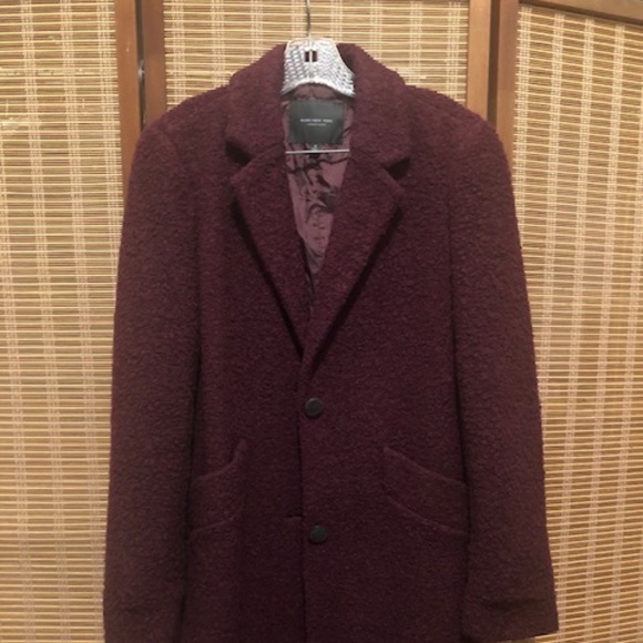 Purple Wool Coat - Andrew Marc/Mark New York - Picture 1 of 5
